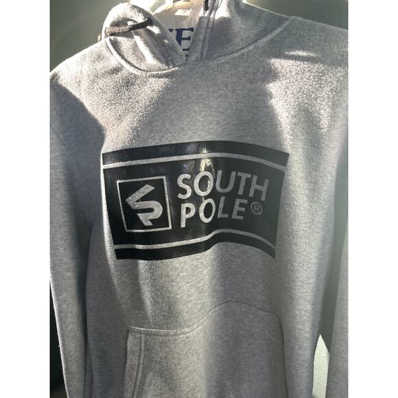 Mens Gray Southpole Hoodie Pullover sz SM - Picture 4 of 6